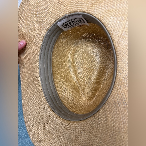 Stetson Limestone Toyo Straw Outback Hat Men’s Large Sand - Picture 14 of 16
